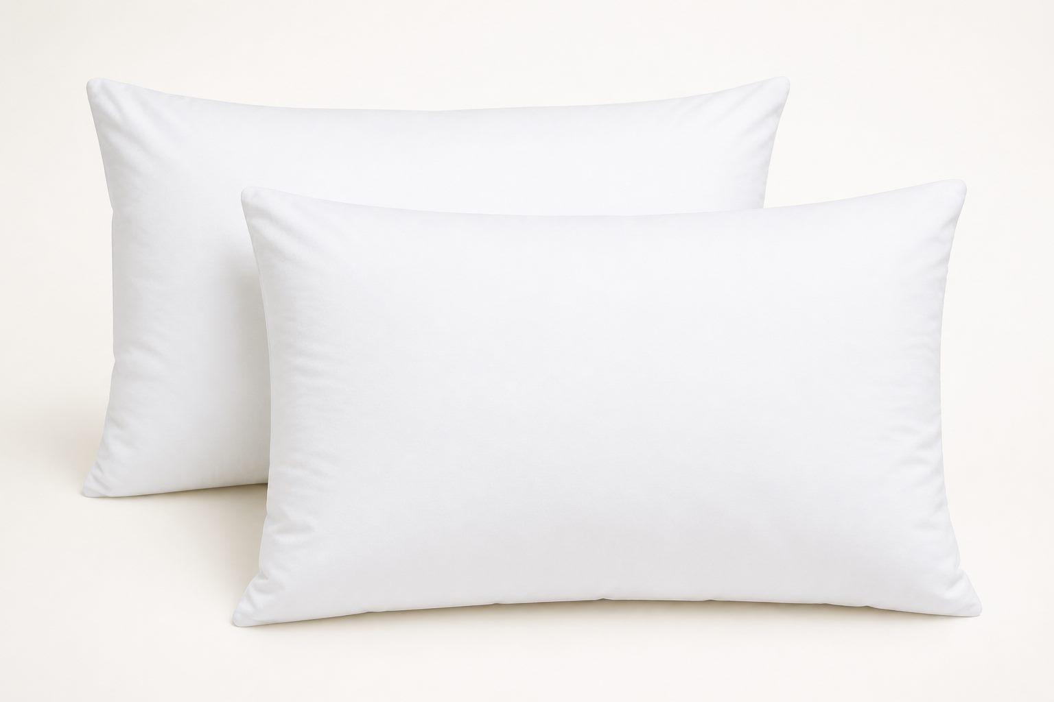 White pillow pair